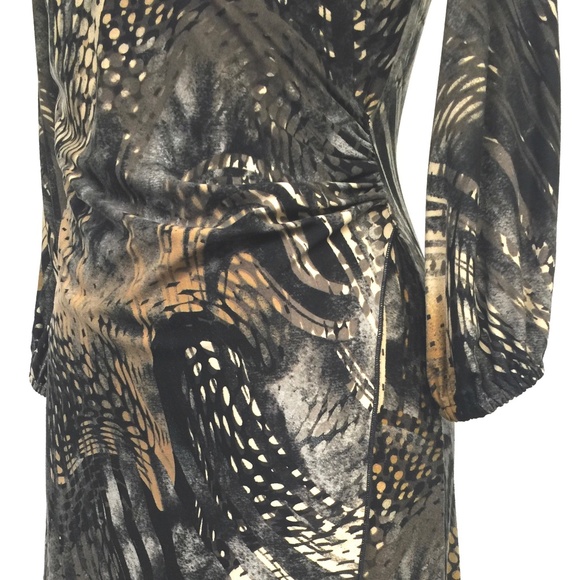 Damzels in this dress Safari Brown Wrap Dress S - Picture 6 of 10